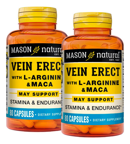 Vitamina Vein Erect With L-arginine And Maca (80 Cap) Packx2