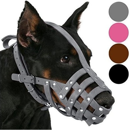 Bozal Para Perro Collardirect Bozal De Cuero Para Perro Dobe