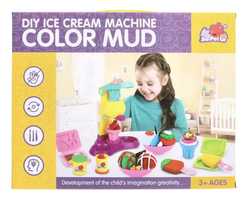 Juego De Heladería De Plastilina Maquina De Helados