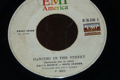 Jch- David Bowie - Mick Jagger Dancing In The Street 45 Rpm