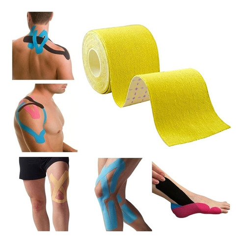 Cinta Kinesiologicas Terapeutica Kinesiotape Amarilla