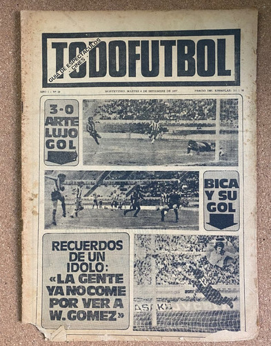 Todofútbol, Semanario, Fútbol Uruguayo, Nº 29, 1977,  Ex5