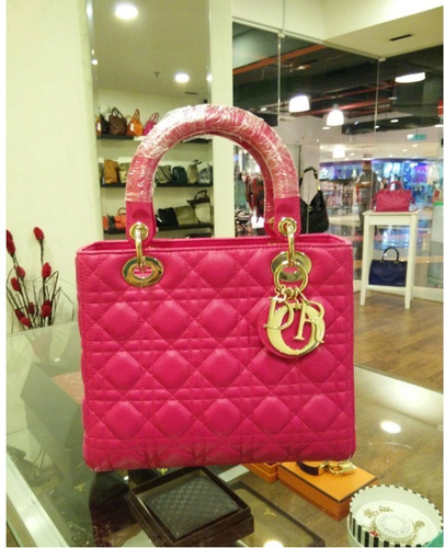 Christian Dior Lady Dior Medium Fushchia Pink