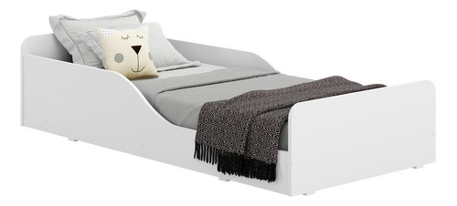 Cama Infantil C/ Colchão Inclu Melissa Multimóveis Fg2958 Bc Cor Branco