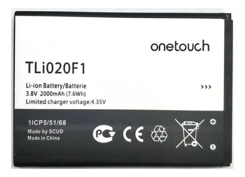 Bateria Tli020f1 Para Alcatel Ot7040 C7 Tli019b1/2 Garantia