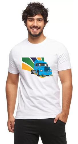 Imagem 1 de 4 de Camiseta Para Caminhoneiro - Scania 113h
