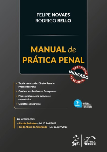 Manual de Prática Penal, de NOVAES, Felipe. Editora Forense Ltda., capa mole em português, 2021