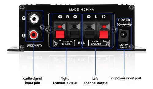 Amplificador De Audio Bocinas Aux De 3,5 Mm Para Pared De