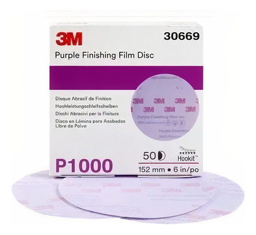 3m Disco Purple Finish Film Disc - Granos 1000 Al 2000 X Uni