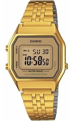 Relógio Casio Unissex Vintage Dourado La680wga-9df
