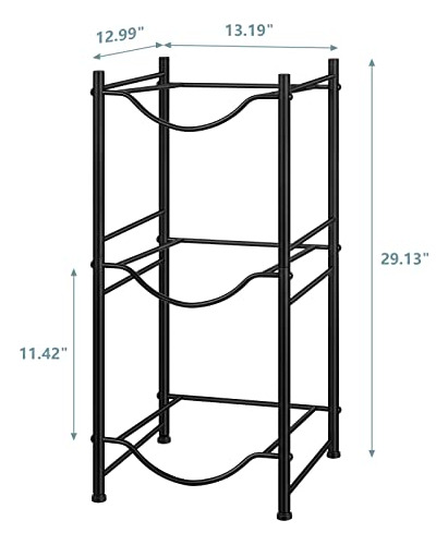 Rack Para Garrafas De Agua 3 Niveles, Desmontable, 5