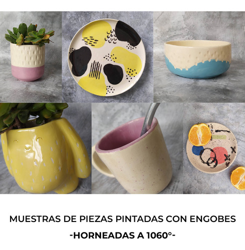 Engobes Para Cerámica Pack X 6 Colores Fiesta 25gr C/u