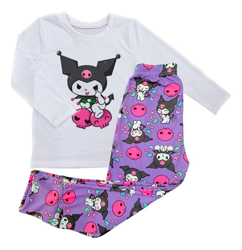 Kuromi Pijama Invierno Para Niña