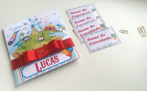 Imagem 2 de 4 de Convite Parque De Diversões 01 - Lc - Voilà (30)