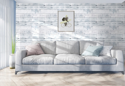 Papel Pintado Autoadhesivo De Vetas De Madera 6m X 45 Cm