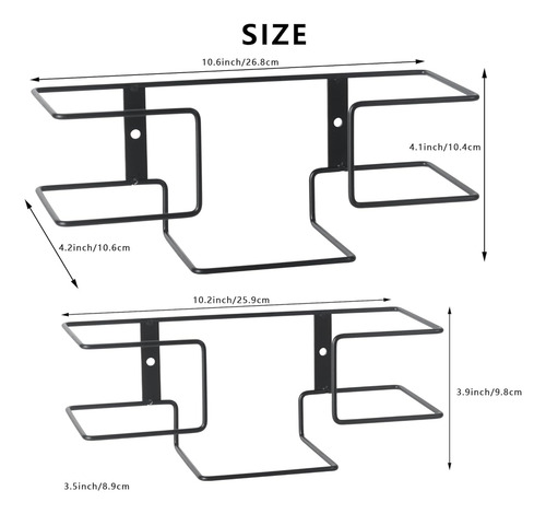 Soporte De Metal Para Guantes, Montaje En Pared, X2