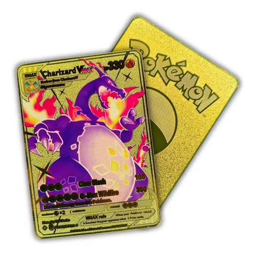 Carta Pokemon Metal Charizard Vmax Shiny - Colecionador