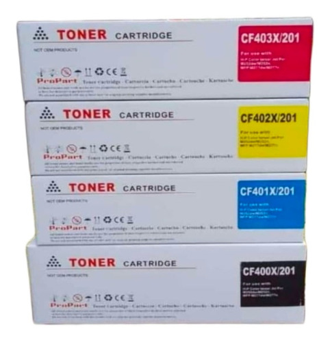 Kit De Toner Genericos 201x Cf400x. Para Laserjet M252/ M277