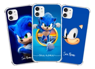 Capa Capinha Com Nome Personalizada Sonic Variadas