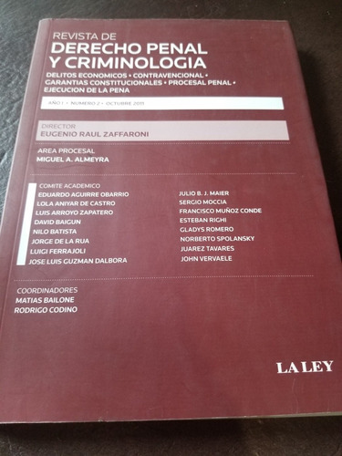 Revista De Derecho Penal Y Criminología,oct.2011,zaffaroni 