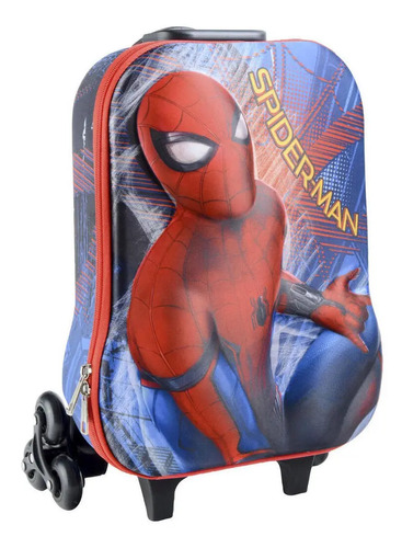 Spider Man - Mochila 3d Con Ruedas - Escolar - Italtoys | Cuotas sin interés