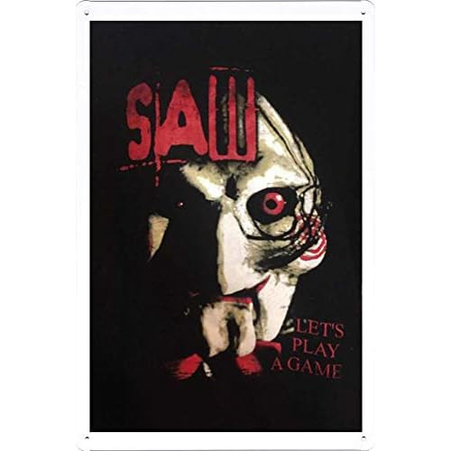 Póster De Película De Terror Saw, Decoración De Arte...