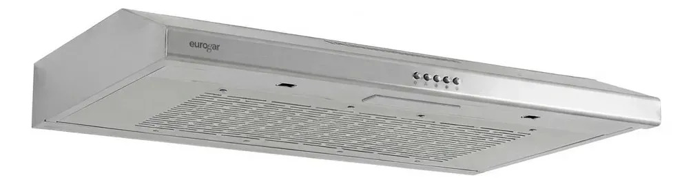 Campana Extractora de Pared 80 cm, extracción 180 m3/h, modo ducto, 3 niveles de velocidad, Filtro de malla desmontable y lavable, Campana de cocina en Acero Inoxidable EU80CA EURO