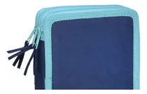 Comprar Cartuchera Completa 2 Pisos Llenos De Útiles Azul