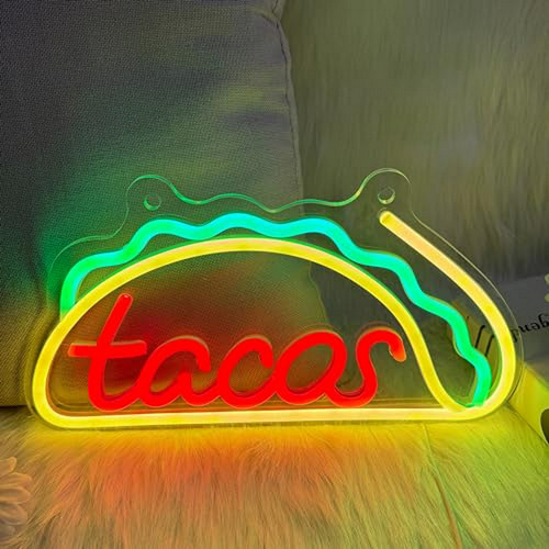 Luces De Neón De Tacos Para Decoración De Pared