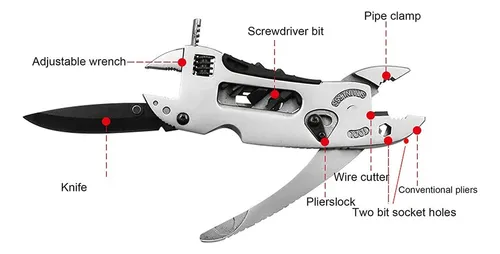 Llave Multiherramienta Alicates Multiusos Con 7 Herramientas