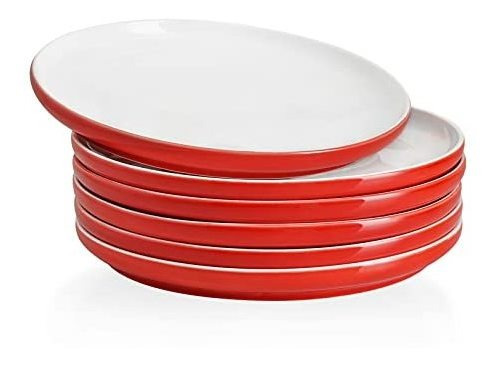 Platos - Kanwone Porcelain Dinner Plates - 10 Inch - Set Of 