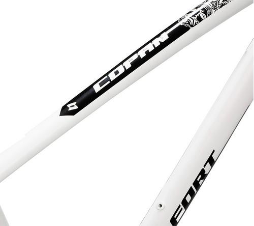 Imagen 3 de 10 de Bicicleta Belfort Copan Sora R700 T50 Blanco Negro 2022