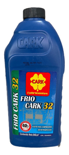 Aceite Mineral Compresores De Refrigeracion. Frio Cark 32.