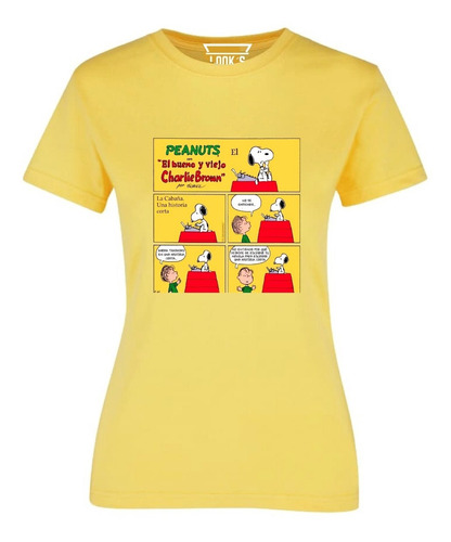 Playera De Snoopy Historieta Amarilla