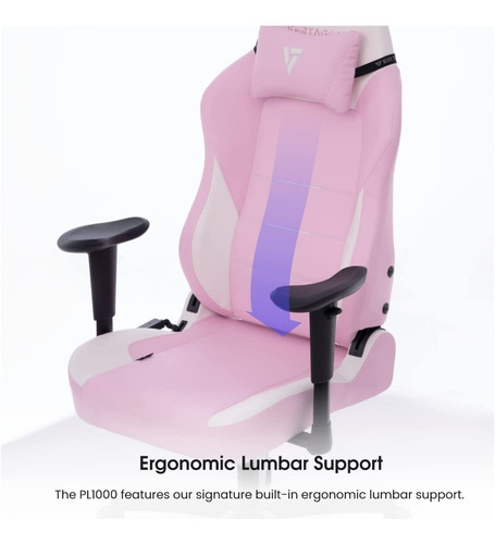 Silla Gaming Vertagear Hasta 125kg Vg-pl1000-pk White/pink