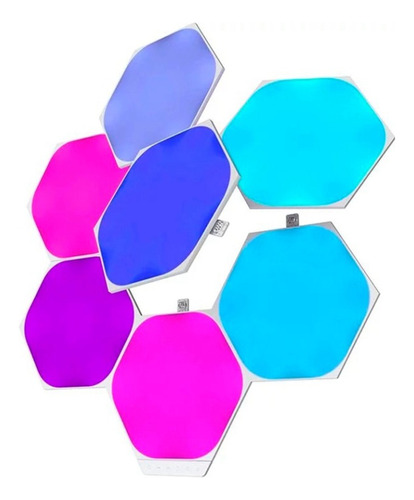 Kit De 7 Luces Led Hexagonal Smart Nanoleaf Nl42-7017hx-7pk