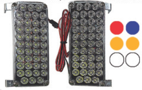 Estrobos 84 Hiper Mega Led Tipo Escolta Varios Colores Lu569