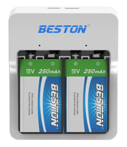 Bateria 9v 250 Mah Li-tion Pack X2 Con Cargador