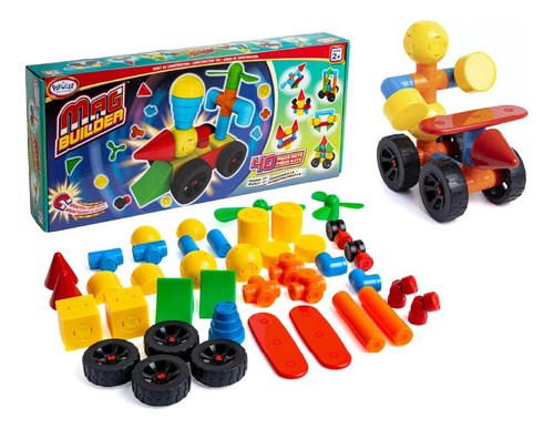 Juego De Juguetes De Construcción Mag Builder, 40 Piezas