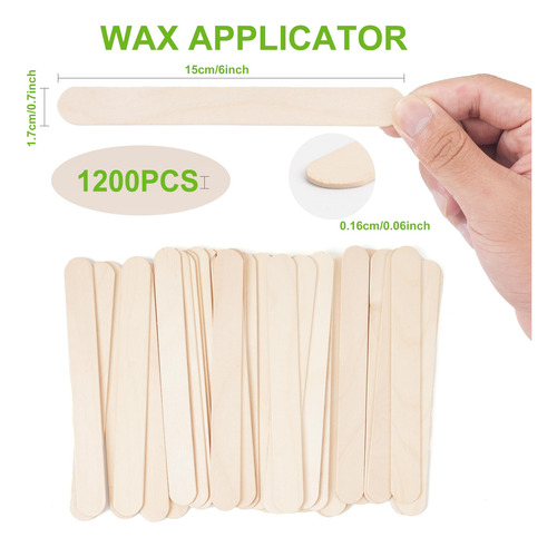 Barras De Cera De Madera Ewvvss 1200 Piezas Para Depilación