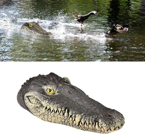 Gartengerate Señuelo De Cabeza De Cocodrilo Flotante De Esta