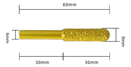 Broca De Fresa Para Pulir Diamante, Herramienta 8mm