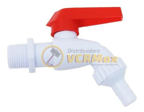 Imagen 3 de 10 de Canilla Esférica Pvc Manija Palanca 1/2 X 10 Unidades