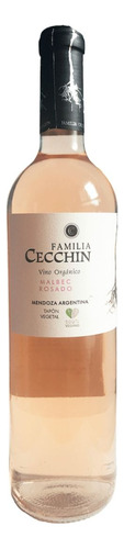 Vino Orgánico Malbec Rosé Bodega Familia Cecchin 6 X 750 Cc