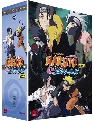 Box Dvd - Naruto Shippuden - 1ª Temporada - Volume 2 - 5 Discos - Original  Novo Lacrado