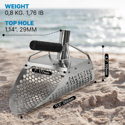 Cucharas De Arena Para Playa Detector De Metales Acero Inoxi