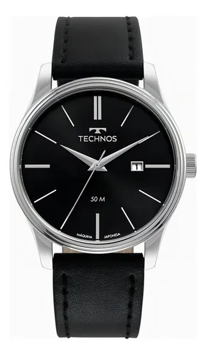 Relógio Technos Steel 2115mxu/0p Masculino Aço Prata Fundo Preto ...