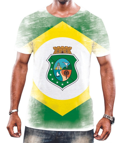 Camisa Camiseta Unissex Bandeira Estado Ceará Brasil Nação 1