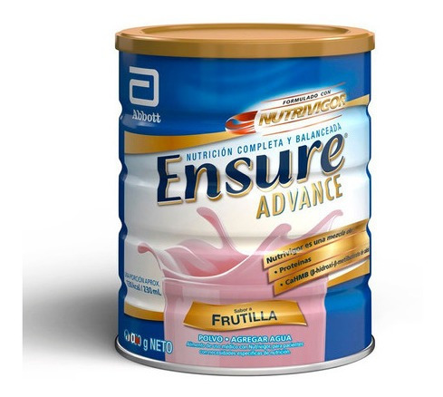 Suplemento Alimenticio Ensure Advance Frutilla Polvo 400 Gr