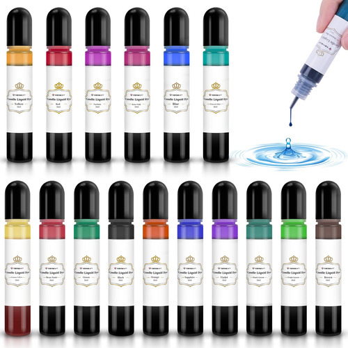 Colorante Para Velas, 16 Colores Naturales Y Seguros, 16 Bot
